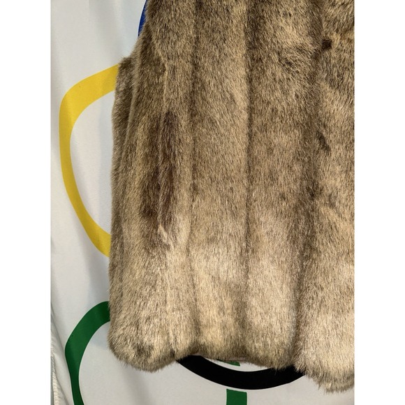 Donna Salyers Fabulous Furs Faux Fur Vest Coat Womens Large Acrylic - Picture 5 of 8